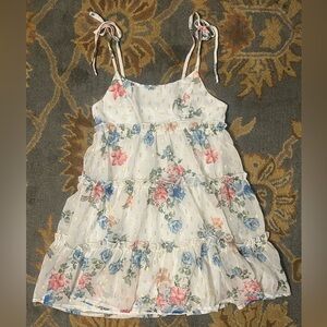 🎀SOLD🎀 Floral Tiered Dress with Spaghetti Straps